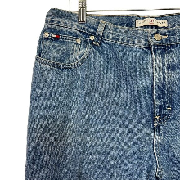 Tommy Hilfiger Womens 16/R31 Relaxed Straight Leg High Waist Denim Jeans - Picture 15 of 16